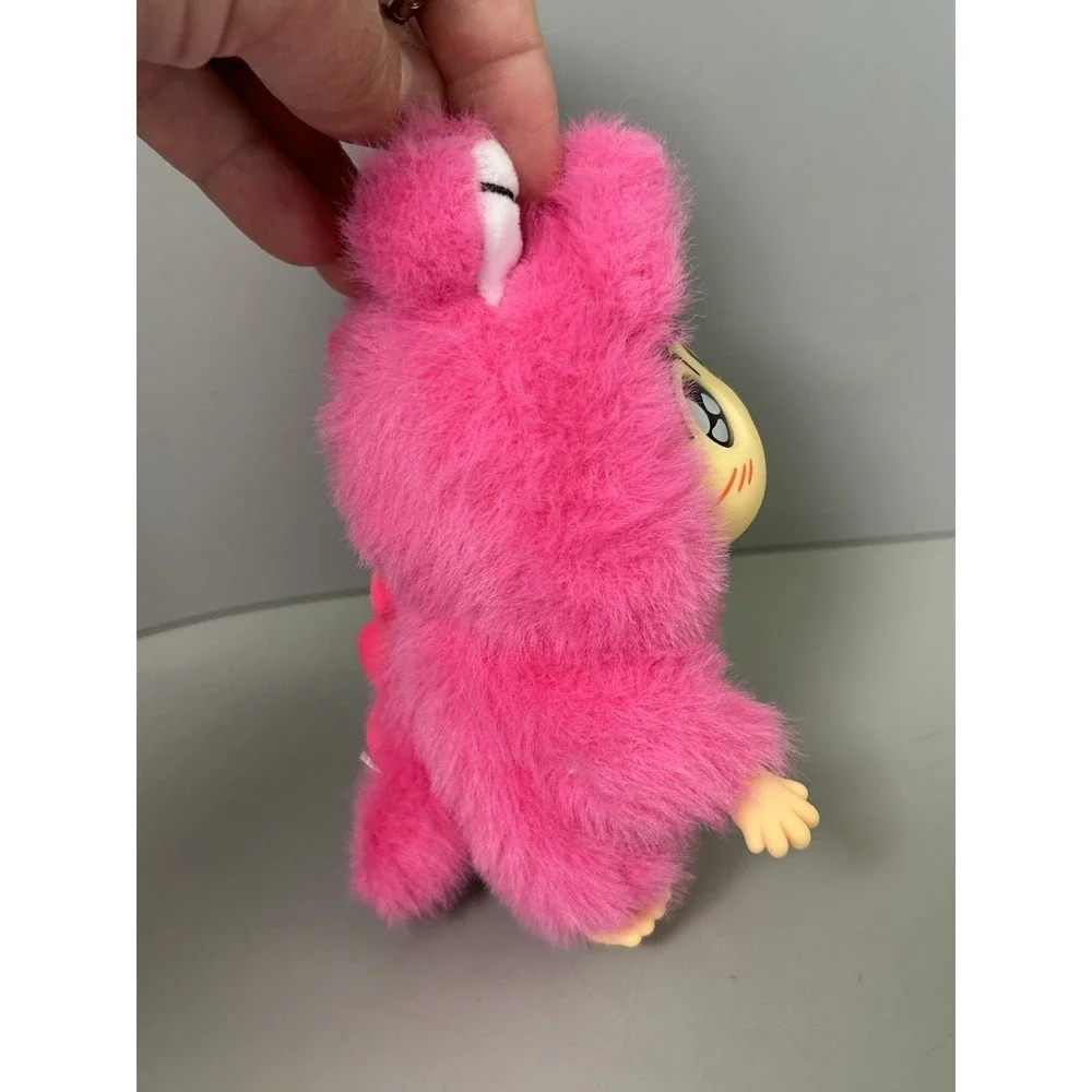 Chibi Shin-chan Official Pink MINISO Monkey Keyring BAG Charm Keychain Plush 5